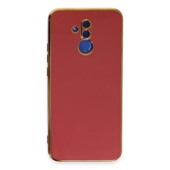 BUĞZ Huawei Mate 20 Lite Kılıf Volet Silikon - Kırmızı