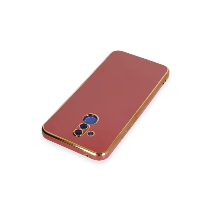 BUĞZ Huawei Mate 20 Lite Kılıf Volet Silikon - Kırmızı