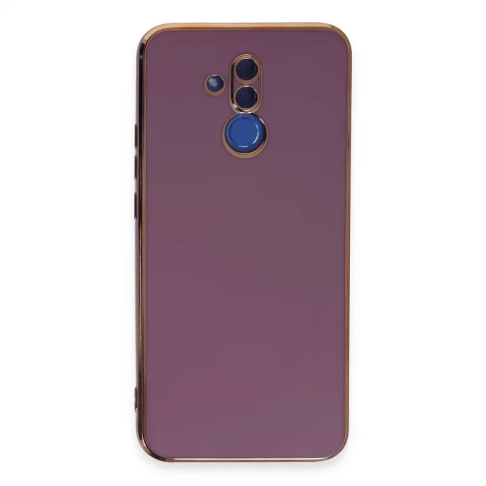 BUĞZ Huawei Mate 20 Lite Kılıf Volet Silikon - Mor