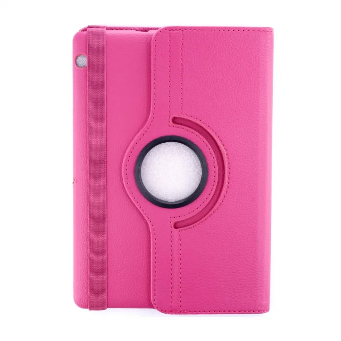 BUĞZ Huawei Mediapad T3 10 / 9.6 Kılıf 360 Tablet Deri Kılıf - Pembe