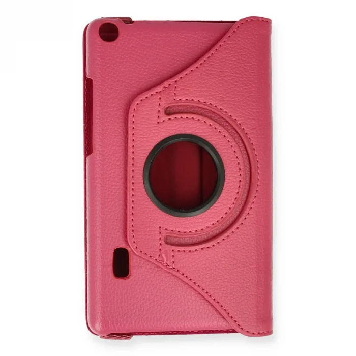 BUĞZ Huawei Mediapad T3 7 Kılıf 360 Tablet Deri Kılıf - Pembe