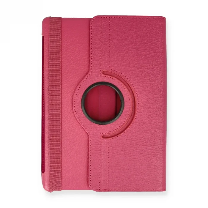 BUĞZ Huawei Mediapad T5 10 Kılıf 360 Tablet Deri Kılıf - Pembe