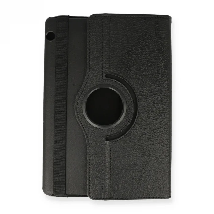 BUĞZ Huawei Mediapad T5 10 Kılıf 360 Tablet Deri Kılıf - Siyah