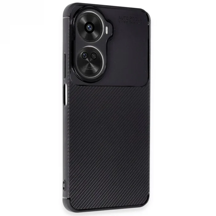BUĞZ Huawei Nova 12 Se Kılıf Auto Focus Karbon Kapak - Siyah