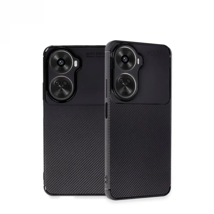 BUĞZ Huawei Nova 12 Se Kılıf Auto Focus Karbon Kapak - Siyah