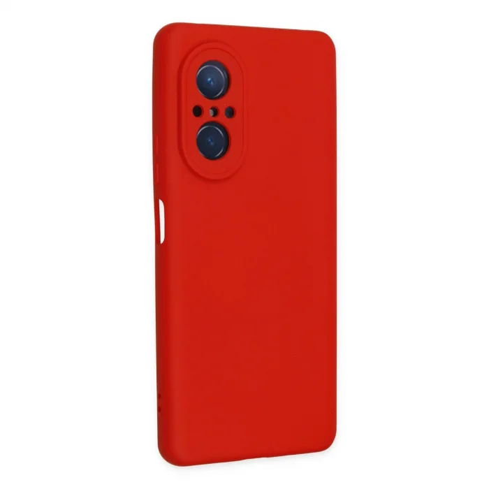 BUĞZ Huawei Nova 9 Se Kılıf Nano İçi Kadife Silikon - Kırmızı