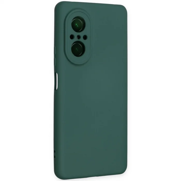 BUĞZ Huawei Nova 9 Se Kılıf Nano İçi Kadife Silikon - Koyu Yeşil