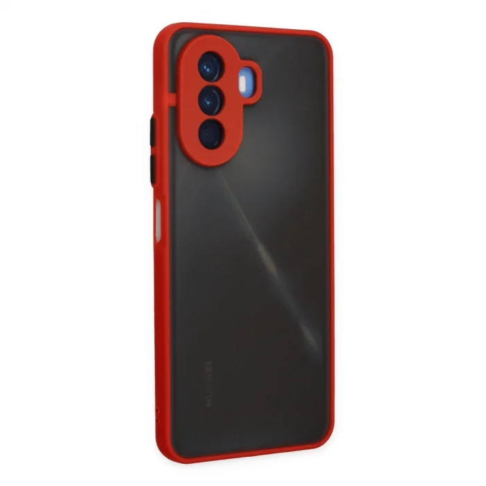 BUĞZ Huawei Nova Y70 Kılıf Montreal Silikon Kapak - Kırmızı