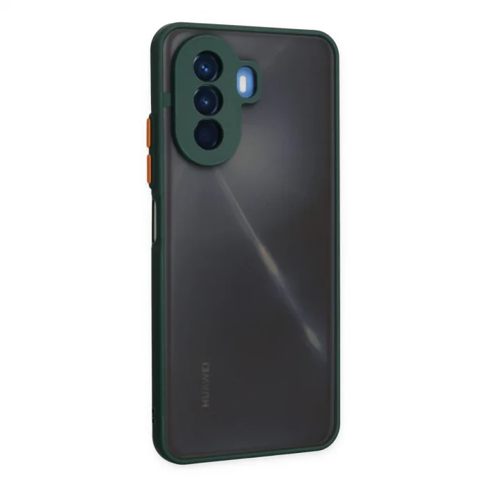 BUĞZ Huawei Nova Y70 Kılıf Montreal Silikon Kapak - Yeşil