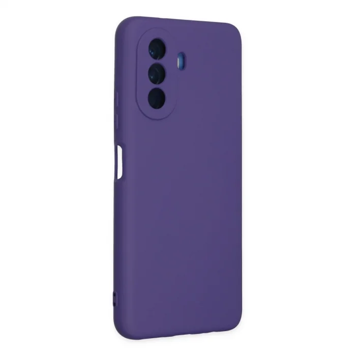 BUĞZ Huawei Nova Y70 Kılıf Nano İçi Kadife Silikon - Mor