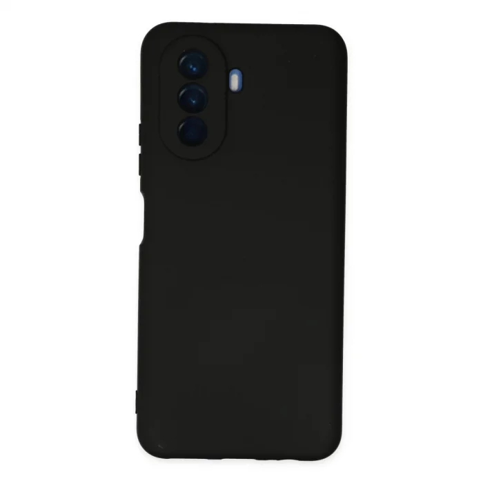 BUĞZ Huawei Nova Y70 Kılıf Nano İçi Kadife Silikon - Siyah
