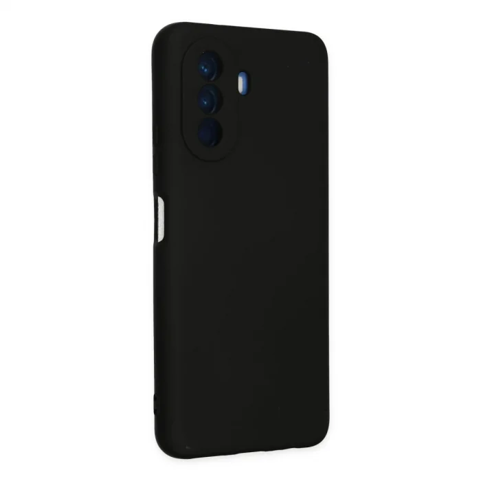 BUĞZ Huawei Nova Y70 Kılıf Nano İçi Kadife Silikon - Siyah