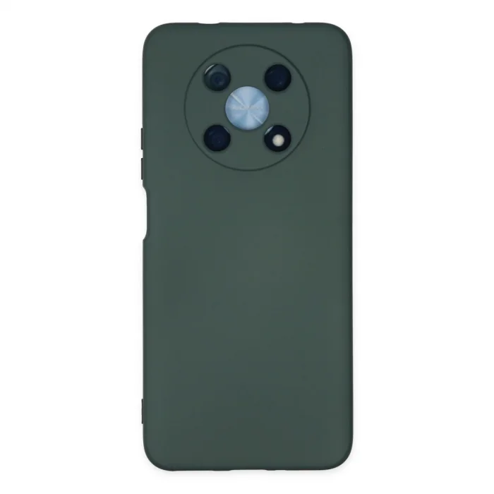 BUĞZ Huawei Nova Y90 Kılıf Nano İçi Kadife Silikon - Koyu Yeşil