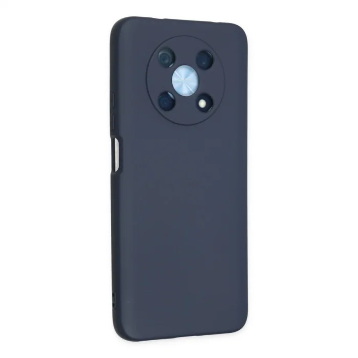 BUĞZ Huawei Nova Y90 Kılıf Nano İçi Kadife Silikon - Lacivert