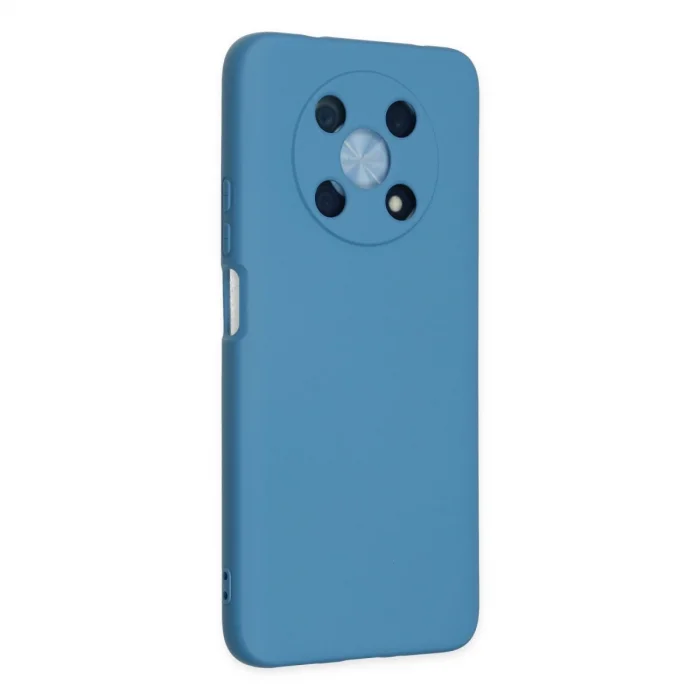 BUĞZ Huawei Nova Y90 Kılıf Nano İçi Kadife Silikon - Mavi