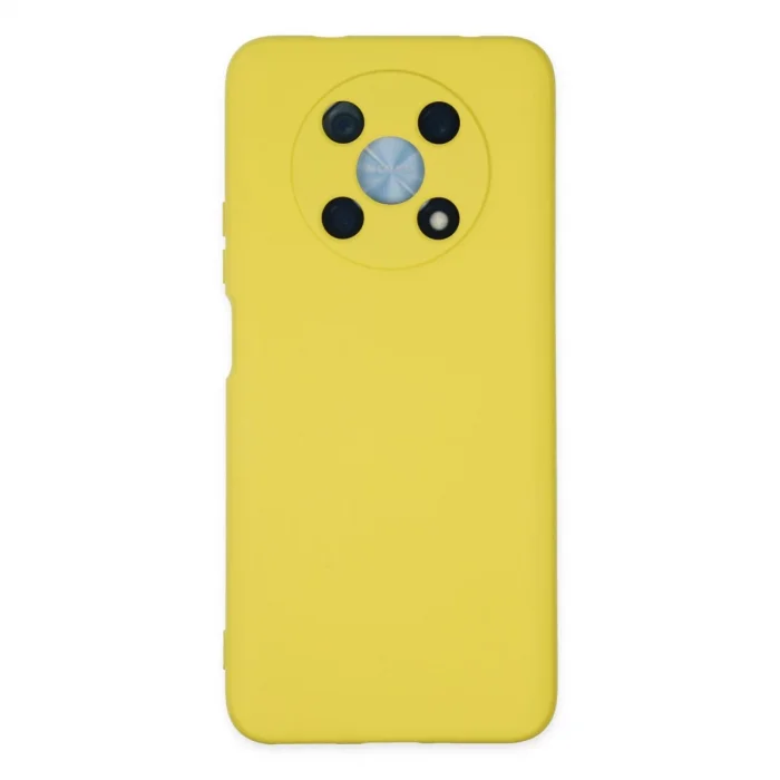 BUĞZ Huawei Nova Y90 Kılıf Nano İçi Kadife Silikon - Sarı