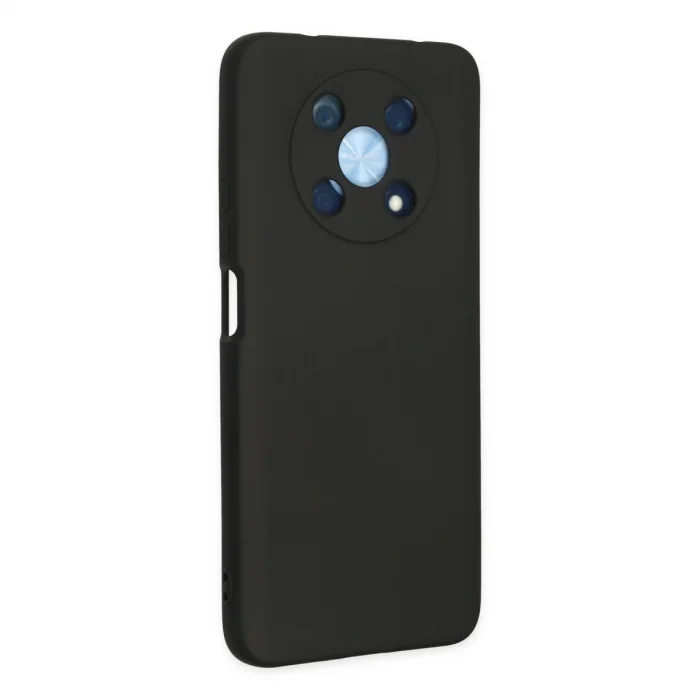 BUĞZ Huawei Nova Y90 Kılıf Nano İçi Kadife Silikon - Siyah