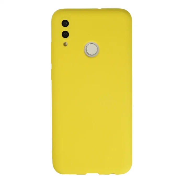 BUĞZ Huawei P Smart 2019 Kılıf Nano İçi Kadife Silikon - Sarı