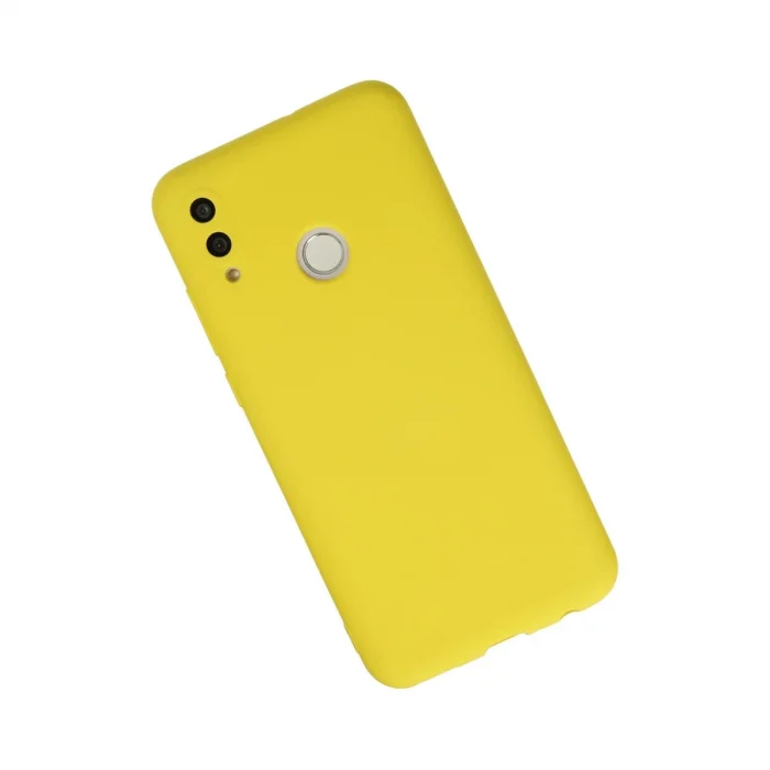 BUĞZ Huawei P Smart 2019 Kılıf Nano İçi Kadife Silikon - Sarı