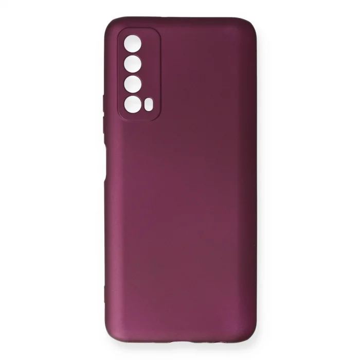 BUĞZ Huawei P Smart 2021 Kılıf First Silikon - Mürdüm