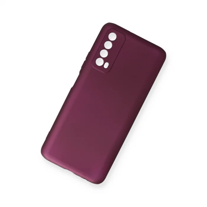 BUĞZ Huawei P Smart 2021 Kılıf First Silikon - Mürdüm