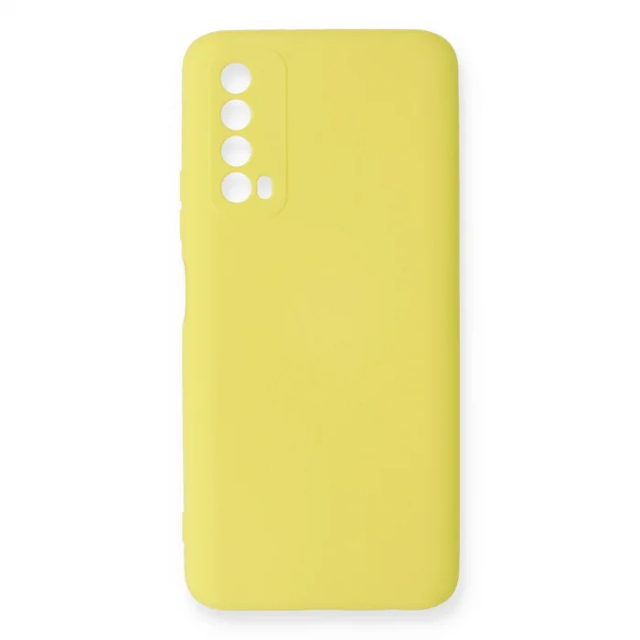 BUĞZ Huawei P Smart 2021 Kılıf Nano İçi Kadife Silikon - Sarı