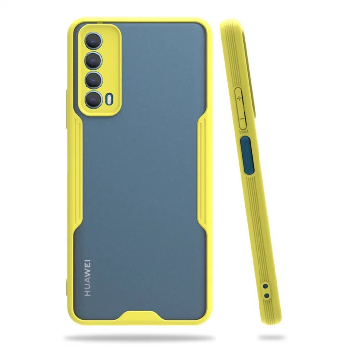 BUĞZ Huawei P Smart 2021 Kılıf Platin Silikon - Sarı