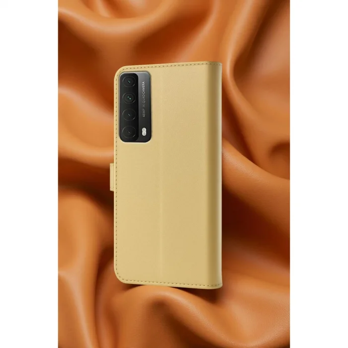 BUĞZ Huawei P Smart 2021 Kılıf Trend S Plus Kapaklı Kılıf - Gold