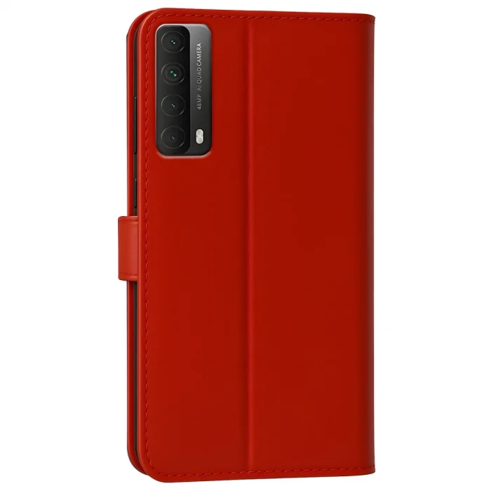 BUĞZ Huawei P Smart 2021 Kılıf Trend S Plus Kapaklı Kılıf - Kırmızı