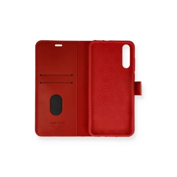 BUĞZ Huawei P Smart S Kılıf Trend S Plus Kapaklı Kılıf - Kırmızı