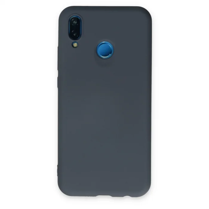 BUĞZ Huawei P20 Lite Kılıf Nano İçi Kadife Silikon - Gri