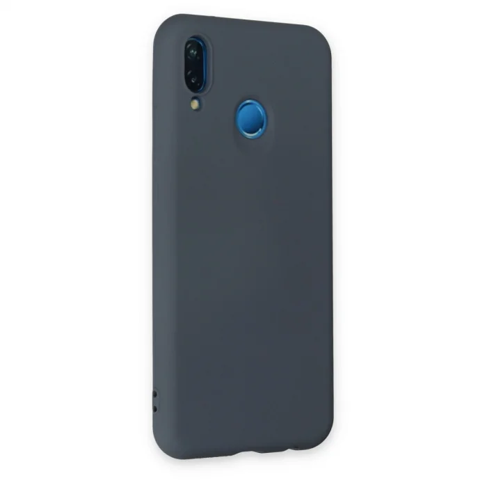 BUĞZ Huawei P20 Lite Kılıf Nano İçi Kadife Silikon - Gri