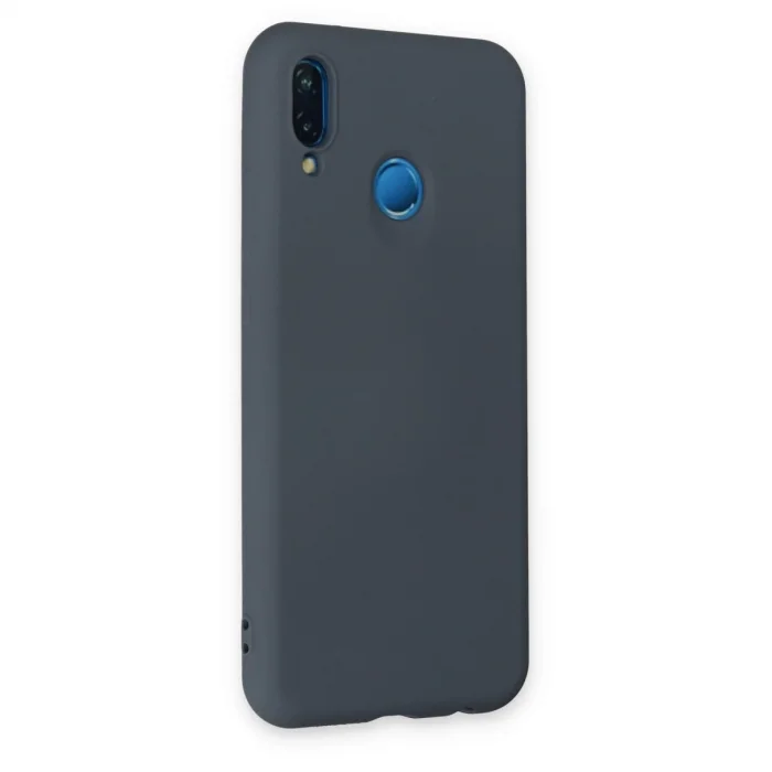 BUĞZ Huawei P20 Lite Kılıf Nano İçi Kadife Silikon - Gri