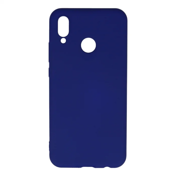 BUĞZ Huawei P20 Lite Kılıf Nano İçi Kadife Silikon - Koyu Mavi