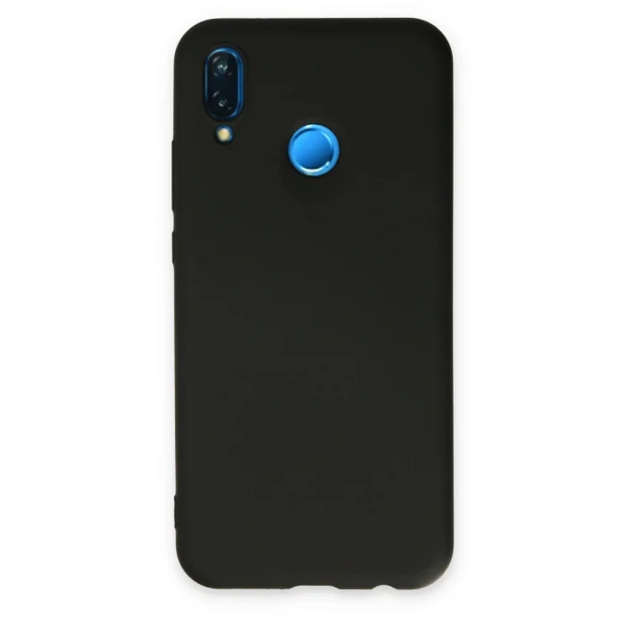 BUĞZ Huawei P20 Lite Kılıf Nano İçi Kadife Silikon - Siyah