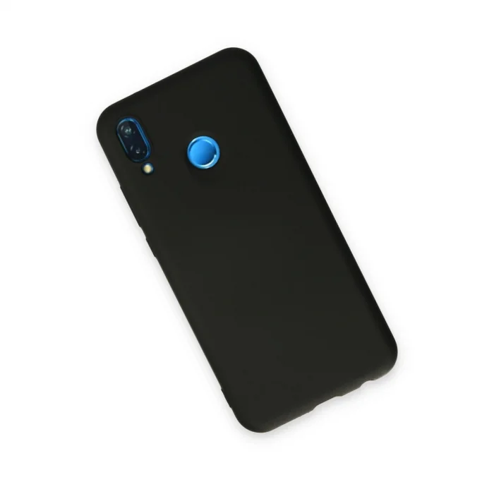 BUĞZ Huawei P20 Lite Kılıf Nano İçi Kadife Silikon - Siyah
