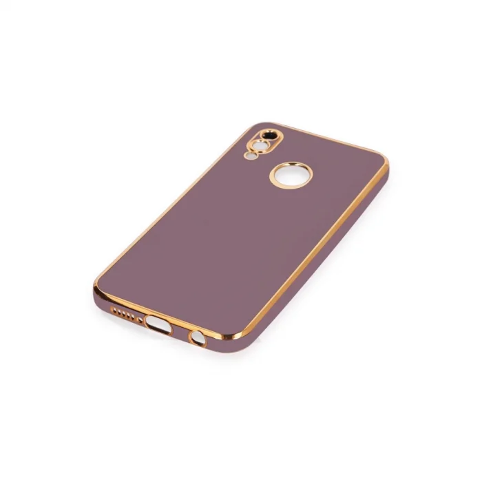 BUĞZ Huawei P20 Lite Kılıf Volet Silikon - Mor