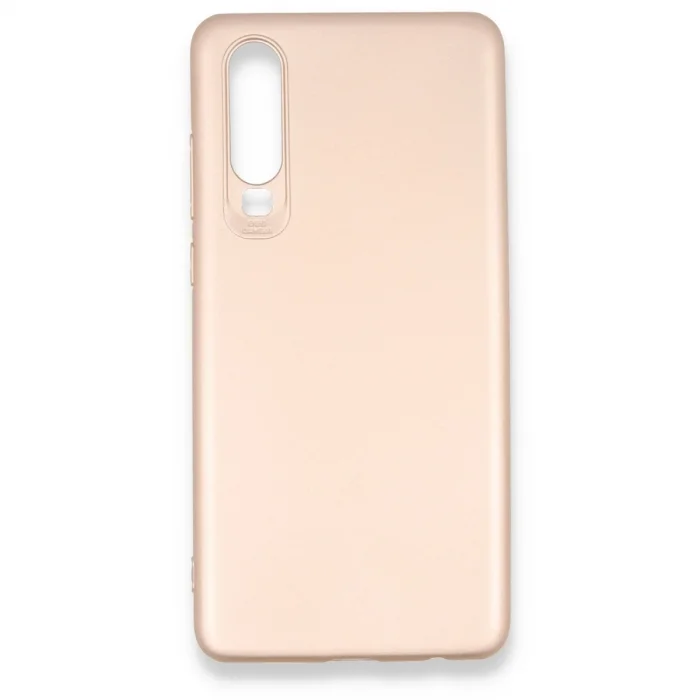 BUĞZ Huawei P30 Kılıf First Silikon - Rose Gold