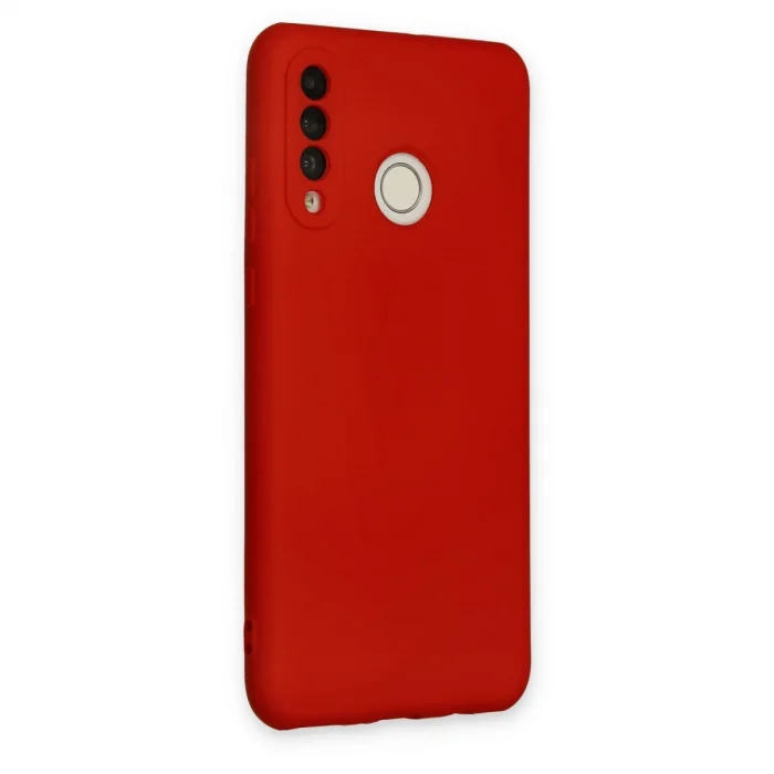BUĞZ Huawei P30 Lite Kılıf Nano İçi Kadife Silikon - Kırmızı