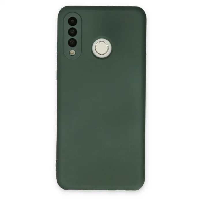 BUĞZ Huawei P30 Lite Kılıf Nano İçi Kadife Silikon - Koyu Yeşil