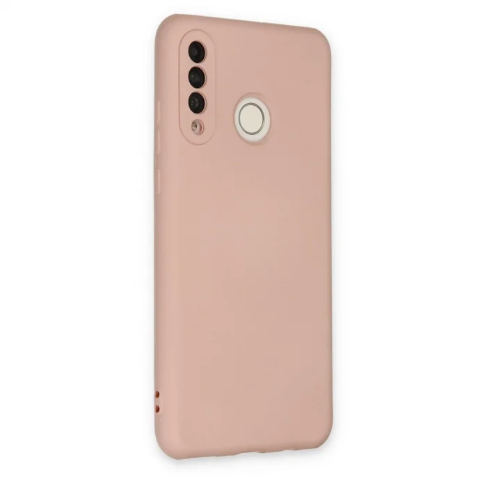 BUĞZ Huawei P30 Lite Kılıf Nano İçi Kadife Silikon - Pudra