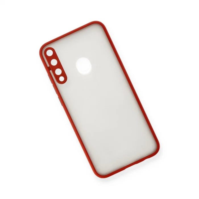 BUĞZ Huawei P40 Lite E Kılıf Montreal Silikon Kapak - Kırmızı