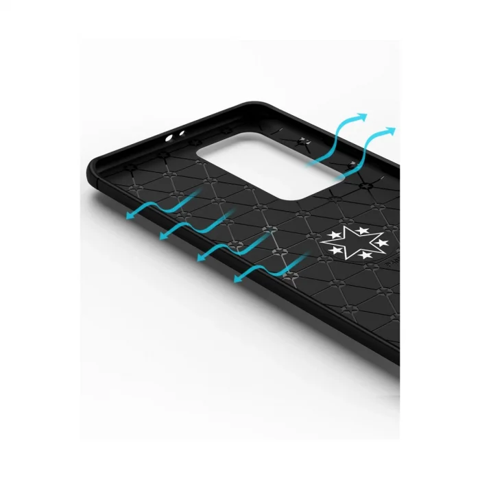 BUĞZ Huawei P40 Pro Kılıf Range Yüzüklü Silikon - Siyah