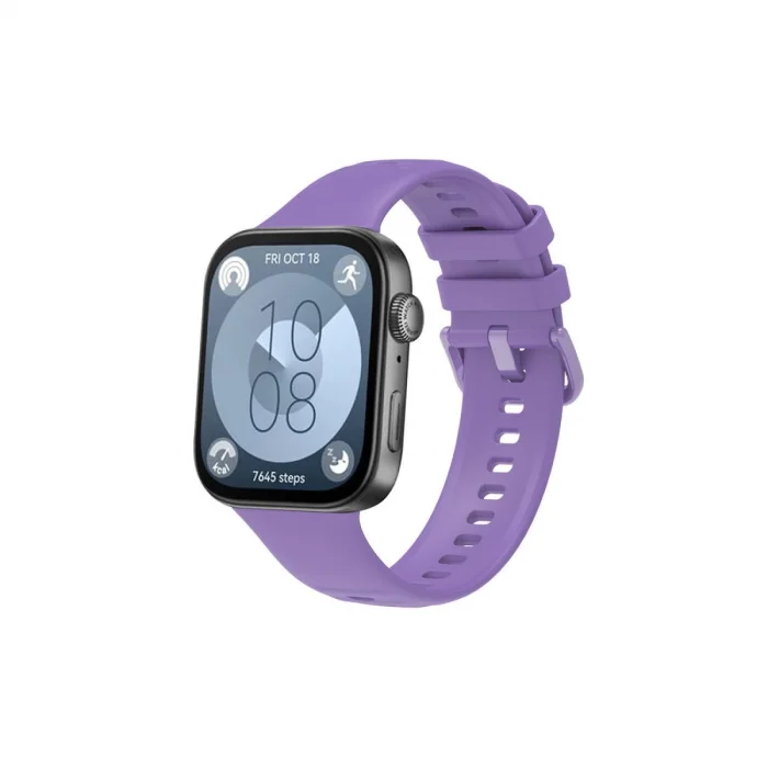 BUĞZ Huawei Watch Fit 3 Klasik Kordon - Lila