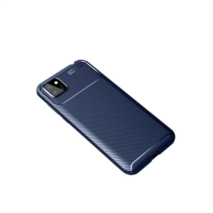 BUĞZ Huawei Y5p Kılıf Auto Focus Karbon Kapak - Lacivert