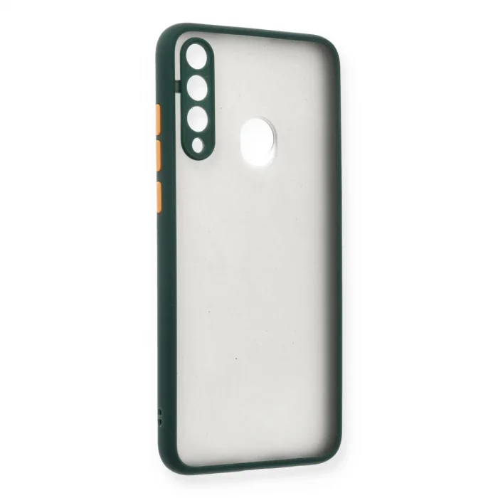 BUĞZ Huawei Y6p Kılıf Montreal Silikon Kapak - Yeşil