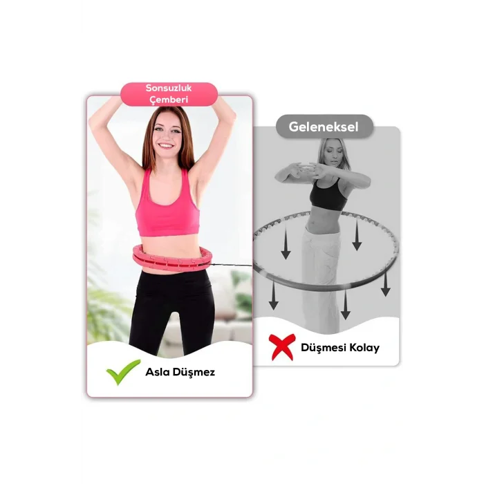 BUĞZ Hula Hoop Bel Bölgesi Ayarlanabilir,Akıllı bel İnceltme Çemberi