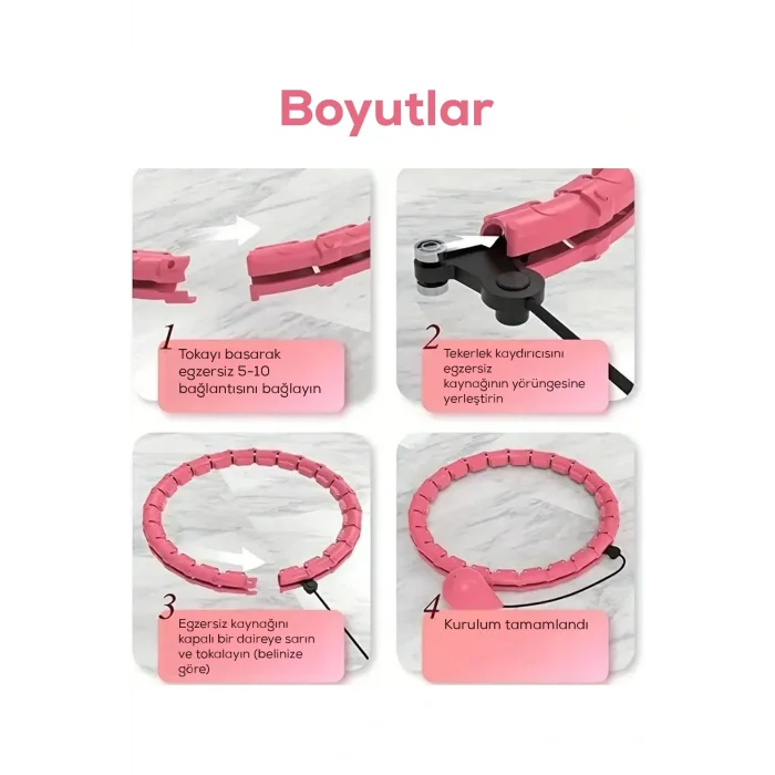 BUĞZ Hula Hoop Bel Bölgesi Ayarlanabilir,Akıllı bel İnceltme Çemberi