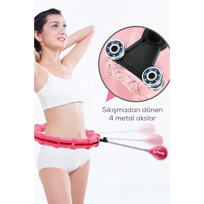 BUĞZ Hula Hoop Bel Bölgesi Ayarlanabilir,Akıllı bel İnceltme Çemberi