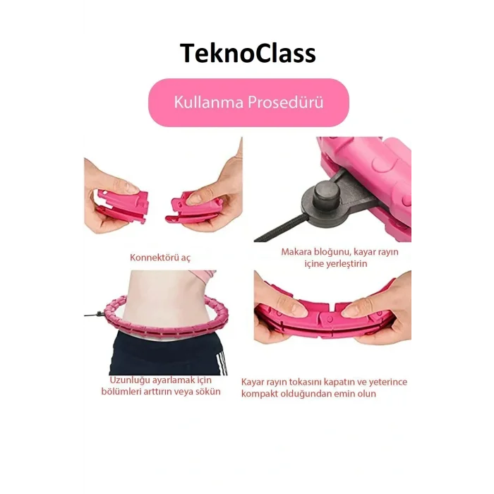 BUĞZ Hulahop Egzersiz Çemberİ Egzersiz Halkası Ağırlıklı Bel Kalça Bacak Kol Bölgesi Ayarlanabilir